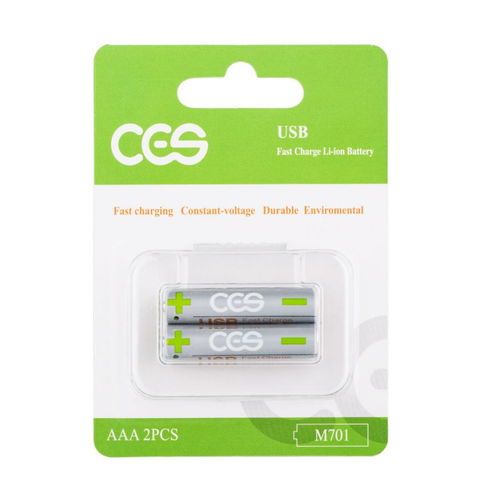 CES先進儲能AAA 7號電池 USB充電，1.5V恒壓，多場景應用的數碼新選擇