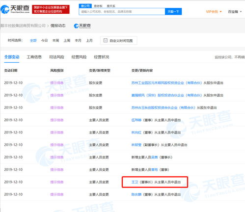 順豐旗下商貿(mào)公司高層調(diào)整 王衛(wèi)卸任董事長，多位董事退出，聚焦實業(yè)